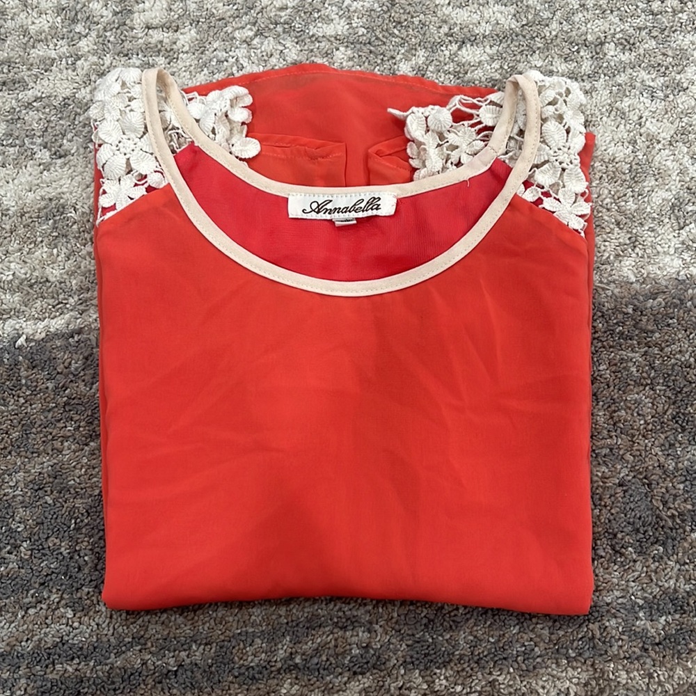 Coral pink top